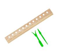 Uozonit Modello di piantagione - Guida agli strumenti per piantare piante in legno - Strumento di spaziatura delle piante con fori | per la pianificazione del giardinaggio e il giardinaggio