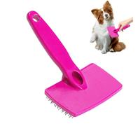 Uozonit Pettine per toelettatura per cani, pettine per toelettatura per animali, spazzola lisciante autopulente per gatti e cani, epilatore morbido per animali domestici, pettine per massaggio