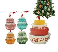 Uozonit Pyrex, ornamentale natalizia in acrilico 2D, decorazione impilabile, decorativa natalizia, per festa del Ringraziamento, ufficio, casa, stanza, porta, finestra, albero, scuola