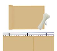 Uozonit Schermo di privacy per terrazza, schermo del balcone,Schermo di privacy con Balcone Appartamento | 157.48X35.43 Pollici Portico Patio recinzione Parabrezza Copertura Rete Tessuto