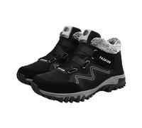 Uozonit Stivali termici da donna, scarpe da passeggio all'aperto, in tessuto Oxford resistente all'acqua, antiscivolo, leggeri, foderati caldi, comodi, stivaletti termici per corsa lenta, giocare a