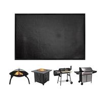 Uozonit Tappetino per grill, ignifugo, resistente all'olio, resistente all'acqua, facile da pulire, per prato, fumatori