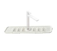 Uozonit Tappetino per rubinetto, tappetino antiscivolo in silicone ad asciugatura rapida, paraspruzzi per lavello dietro il rubinetto, per casa, ristorante, bagno, camper, sotto il bancone