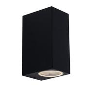 Up and Down light esterno LED esterno portoncino lampada da parete in alluminio da esterno terrazza, cambio colore dimmerabile con telecomando, 2x RGB 3W 2x 290lm 3000K, LxH 6.8x15 cm