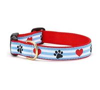 Up Country Pps-C-XS Pawprint Stripe Collar XS Narrow (Larghezza 5/8) Collare per Cane