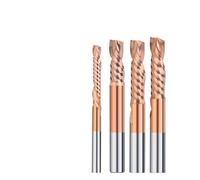 Up Down Cut Outer Bit Carbide Single Flute Milling Bit for Woodworking 3.175-12mm Shank 1Pcs(4x28x60)