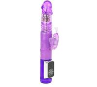 UP&Down Farfalla Vibratore Rabbit Viola Sex Toys Vibratoreper Donna Rabbit Coniglio Dildo Realistico Sextoyse Dildo per donne Pene, clitoride G Spot stimolatore anale Analesex Toys per Coppie Uomini