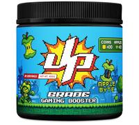 UP-GRADE Gaming Booster - Polvere per Energy Drink per Focus ed Energia - 200 mg di Caffeina, L-Tirosina, Taurina, Vitamine e Magnesio - Bevanda Chiara e Rinfrescante - 40 Porzioni (400 g)