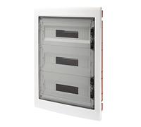 Centralino incasso Gewiss 18x3 moduli trasparente fumè IP40 GW40610