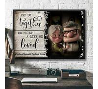 Up Movie Carl & Ellie Together We Built A Life We Loved Targa in metallo 20,3 x 30,5 cm