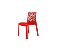 UP ON Nr.4 Sedia MOD. Gruvyer Higlopp Rosso Lucido