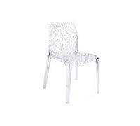 SEDIA GRUVYER UP ON GRANDSOLEIL POLICARBONATO TRASPARENTE IMPILABILE