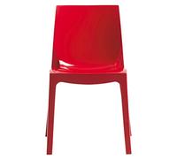 UP ON Nr.4 Sedia mod. Ice Higlopp Rosso Lucido