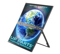 UP PARTS® Monitor Portatile, Doppio monitor portatile, 156PS - 15.6" Alluminio Full HD 1920x1080, IPS, Dual Screen Pieghevole, USB-C e HDMI, Ultra Sottile, Altoparlanti Integrati, Azienda Italiana