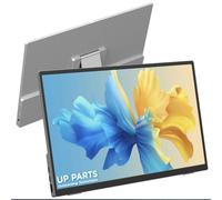 UP PARTS® Monitor portatile, Monitor Touchscreen, Schermo portatile, 156AT - 15.6" Alluminio, Touchscreen,Full HD 1920x1080, IPS, USB-C e HDMI, Ultra Sottile, Altoparlanti Integrati, Azienda Italiana