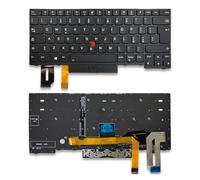 UP PARTS Ricambio tastiera per Lenovo ThinkPad E480, E490, L380, L390, L480, L490, P43s - compatibile con 01YP297, 01YP537, Layout italiano - Con retroilluminazione - Con frame - Azienda italiana