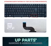 UP PARTS - Tastiera Notebook Italiana per GATEWAY MP-09B2