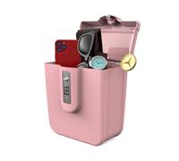 UP Security Cassetta di sicurezza portatile con serratura per vacanze al mare Cruise Essentials 2025, piccola cassaforte rosa per viaggi, dormitorio universitario, cassetta di sicurezza con