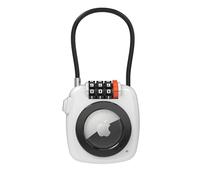 UP Security Supporto AirTag con lucchetto a combinazione, funziona con supporto Apple AirTag, custodia antifurto con blocco cavo, porta etichette d'aria per bagagli, zaini, valigie, custodia per