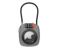 UP Security Supporto AirTag con serratura a combinazione, compatibile con custodia Apple AirTag, supporto per etichette d'aria per bagagli, zaini, valigie, armadietti, porta etichette per aerei sicuro