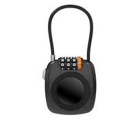 UP Security Targhetta e supporto per Android con serratura a combinazione a 3 cifre, compatibile con Google Find Hub, Android AirTag Item Finder Lock (nero)