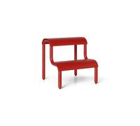 Up Sgabello con Gradino Rosso Papavero