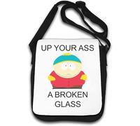 UP Your Ass a Broken Glass - Borsa a tracolla bianca