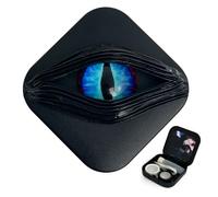 UpaClaire Custodia per lenti a contatto, kit di rimozione lenti a contatto colorate - Mystic Eye Blue