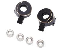 UPALDHOU 1 Paio di Snodi Sterzo RC in Ottone, Peso in Ottone Resistente per Cingolato RC SCX30 1/30, stabilità e Precisione Migliorate per gli Appassionati di Fuoristrada