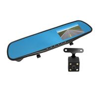 UPALDHOU 4,3 -pollici 1080p Fotocamera Frontale con Fotocamera Frontale con Assistente di Parcheggio e di Registrazione Ad Anello, Smart Mirror Si Riprende per la Guida in Sicurezza