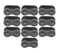 UPALDHOU 420 Steel Chain Master Link, 10-Pack Ball Detent Lock | Maglia di collegamento della catena di trasmissione 1/2x1/8 pollici Clip a clip di tipo 420 per piastra in acciaio trattato