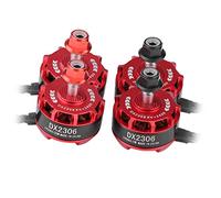 UPALDHOU 4pcs DX2306 2400KV 2-4s Motori Senza Spazzole con conducibilità Efficiente, Eccellente Dissipazione del Calore, Costruzione Durevole per il Drone da Corsa FPV, Progettata per X210 X220 250