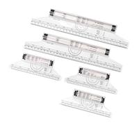 UPALDHOU 5 Pezzi di Misurazione Rotolamento 15 Cm 30 Cm Scala Trasparente Trasparente a Rulli Paralleli per Artisti, Studenti