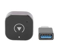 UPALDHOU Adattatore per Auto Wireless, Bluetooth 5.4, WiFi 6, Ingresso di | Conversione CarPlay Cablata, Supporto Auto, Struttura in ABS e Vetro, Navigazione a Bordo del Veicolo, IOS 16.71 Plus