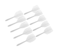UPALDHOU Asta e Alette per Freccette Integrate, Accessori in Plastica per Freccette di Precisione con Bilanciamento Aerodinamico, Ideali per Giocatori Adulti (White)