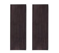 UPALDHOU Blocco di Legno di Ebano, Legname di Legno di Ebano Nero 2 Pezzi 12 X 4 X 2,5 Cm Superficie Liscia a Grana Aperta Fine per la Realizzazione di Manici Intarsi per la Lavorazione del