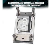 UPALDHOU Blocco di Raffreddamento Ad Acqua Base di Rame CPU con Microchanal per PC AM2 / AM3 / AM4, Blocco D'acqua a Piastra Ad Alte Prestazioni per Appassionati di Giochi, Coperchio Superiore