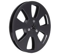 UPALDHOU Bobina di Nastro da 1:4 Pollici da 5 Pollici, Materiale ABS, Adatta a Studer, Flangia NAB a 6 Fori per Registrazione Analogica Vintage (BLACK)