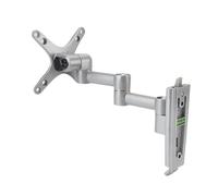 UPALDHOU Braccio Display Supporto in Lega di Alluminio per Schermo Grande con Regolazione Completa del Movimento per Giochi in Ufficio Domestico da 30 Pollici Grigio Argento
