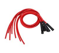 UPALDHOU Cavi Candela, Set Cavi Accensione Candela Rosso 8 Mm Diametro 1 M Lunghezza Sostituzione Cavo Accensione per Auto d'Epoca a 6 Cilindri