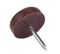 UPALDHOU Chiodo per Gambe per Mobili, Protezione per Fondo per Mobili in Plastica per Divani, Sedie, Tavoli, Scivoli, Cuscinetti Antiscivolo (100 pezzi superficie piana 18 mm spessore 5 mm)