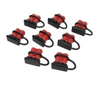 UPALDHOU Connettore Rapido per Batteria 50A, Terminale in Rame Argentato | Alloggiamento Ignifugo in PC, Manicotto in Gomma Antipolvere, Design della Spina Antiscivolo, Compatibile con RV Forklift