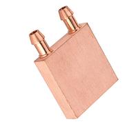 UPALDHOU Efficient Water Cooling Block, 40mm X 10mm | Realizzato in rame , canale rotondo da 6 mm, migliora il trasferimento di calore, connettore di esportazione laterale