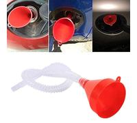 UPALDHOU Funnel di Olio di Plastica Disegna Durevole, Versamento Liscio, Stoccaggio Comodo, con Grande Beccuccio Flessibile per Trasferimento di Gas, Benzina