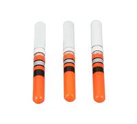UPALDHOU Galleggiante LED da Pesca Notturno Cilindrico da 3 Pezzi, Strumenti Luminosi con Bastoncino Luminoso a Coda di Galleggiante Luminoso per Gli Amanti della Pesca (Rosso)