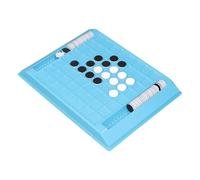 UPALDHOU Game di Scacchi, Set di Scacchi Neri Reversibile in Plastica per Bambini e Famiglie, Comprende 64 Pezzi, Giocattolo per il Legame Genitore-figlio, Gioco di Strategia con Portatile e Leggero