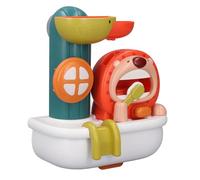 UPALDHOU Giocattolo da Bagno a di Leone a Doppia Funzione, Spruzzatore d'acqua e Produttore di , Ruota d'acqua Interattiva, Set di Design dei Cartoni Animati, Incoraggia la Partecipazione del