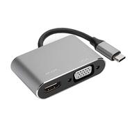 UPALDHOU Hub Typec per Dock Convertitore DVI DVI 4K per Proiezione Ultrahohling -video, Protezione Intelligente per il Controllo della Temperatura per Pro, Lega di Alluminio (GREY)