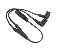 UPALDHOU IEC320 C8 A Dual C7 e CA Tipo CA Cavo Isolamento Design 1 in 2 Lampade di Uscita