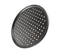 UPALDHOU Il Vassoio per Pizza Ventilati Non Cuocere la Barra di Cottura Facile da Ricordare più Applicazioni per Materiale in Acciaio Carbonio Pizzadden (24.5CM)